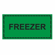 FREEZER Labels - Printed Stickers (Freezer Grade) Green 50mm x 100mm 250/roll