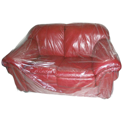 3-Seater Lounge Plastic Cover Bag Clear 1500mm x 3000mm (opening) x 30um 100 bags/roll