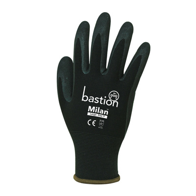 Gloves Black Grip Nitrile Coated – Extra Large