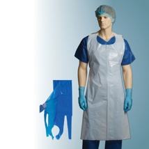 PPE Blue Apron in Dispenser Box 1450mm 500/carton