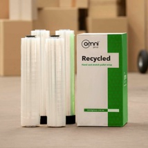 Recycled Hand Stretch Pallet Wrap Cast Clear 500mm x 400m x 15um