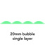 Biodegradable Bubble Wrap 20mm Single Layer Green 1.5m x 100m (Slit 750mm x 2)