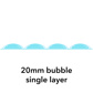 Bubble Wrap 20mm Single Layer Enviro  1.5m x 100m (Slit 375mm x 4)