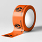 HANDLE WITH CARE Label - Perforated Printed Stickers Orange 72mm X 100mm 500/roll 