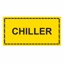Printed Sticker Labels Chiller (Freezer Grade) Black on Yellow 50mm x 100mm 250/roll