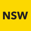 NSW Label - Perforated Printed State Stickers Yellow 96mm X 100mm 500/roll