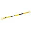 Traffic Cone Retractable Bar - Black/Yellow (Extending 1.2m to 2m)
