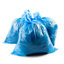 Poly Bags HDPE Blue Tint 600mmW + 150mm Gussett x 1400mmL 35um 400 Bags/Roll