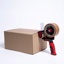 Packaging Tape Dispenser Safety Blade Pistol Grip Red Omni 50mm Wide